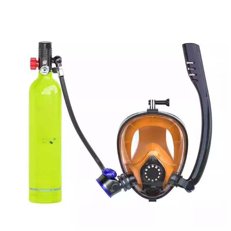 Freediving Mask Set - Duikset met volledig masker, snorkel, draagbaar