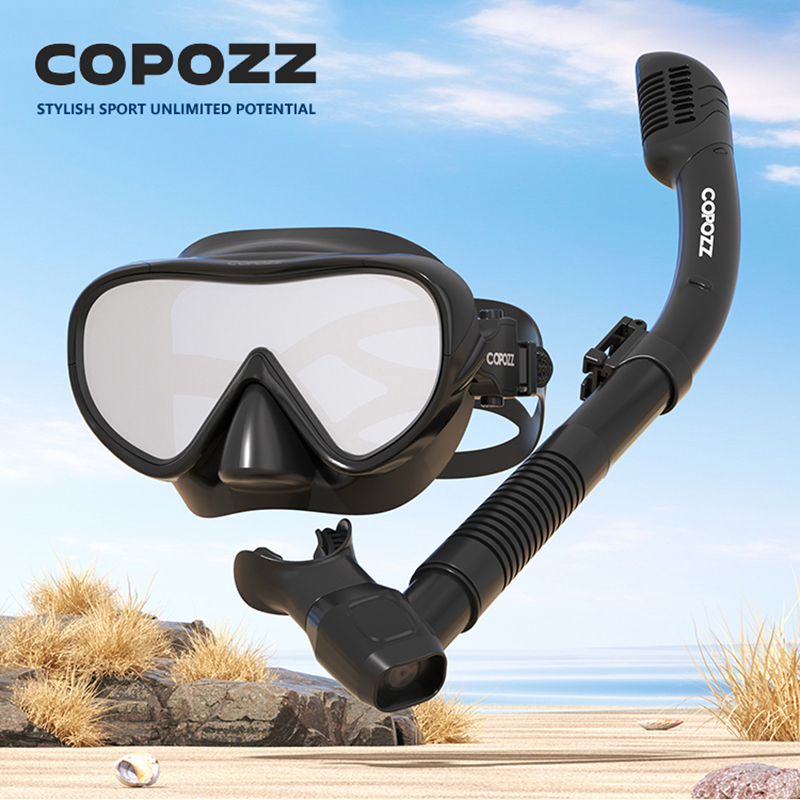 Freediving Mask Set - COPOZZ Nieuw duikmasker Full Vision-masker Onderwater