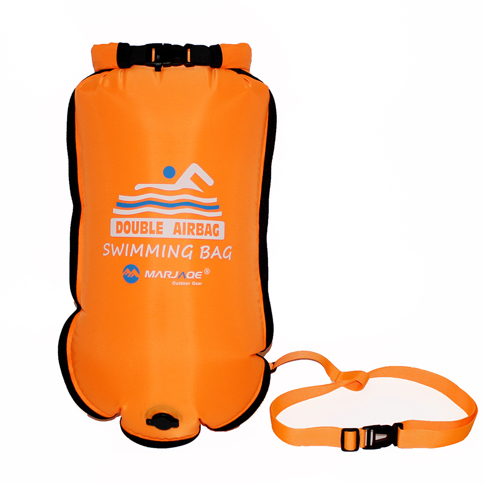 Swim Buoy Open Water - Opblaasbare open PVC zwemboei, Tow Float