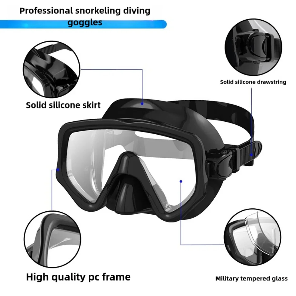 Duikmasker Snorkelset voor vol - Freediving Mask Set recensie en prijs