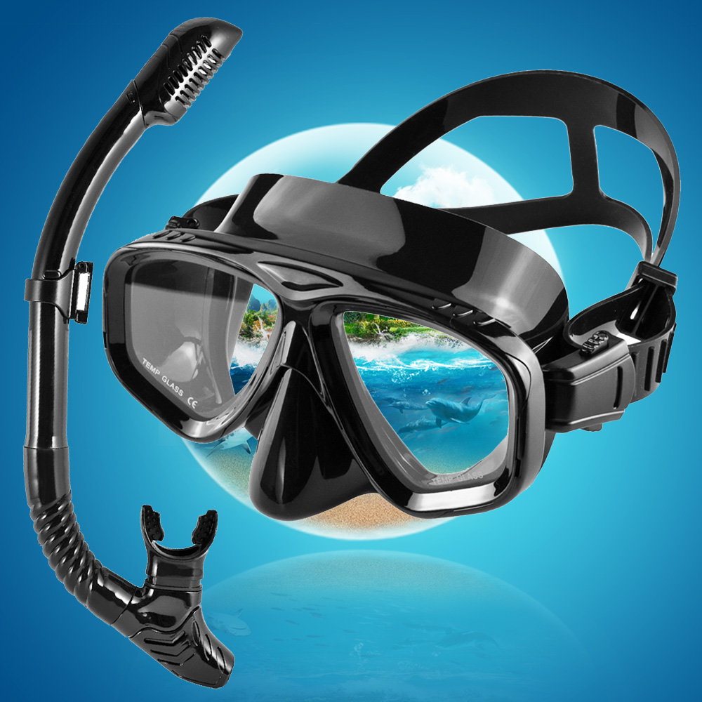 Droge Snorkelset Duikmasker Pr - Freediving Mask Set recensie en prijs