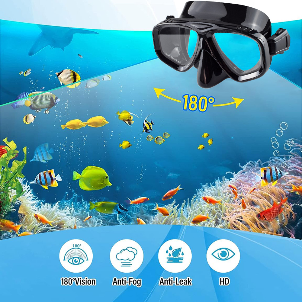 Droge Snorkelset Duikmasker Pr - Freediving Mask Set recensie en prijs