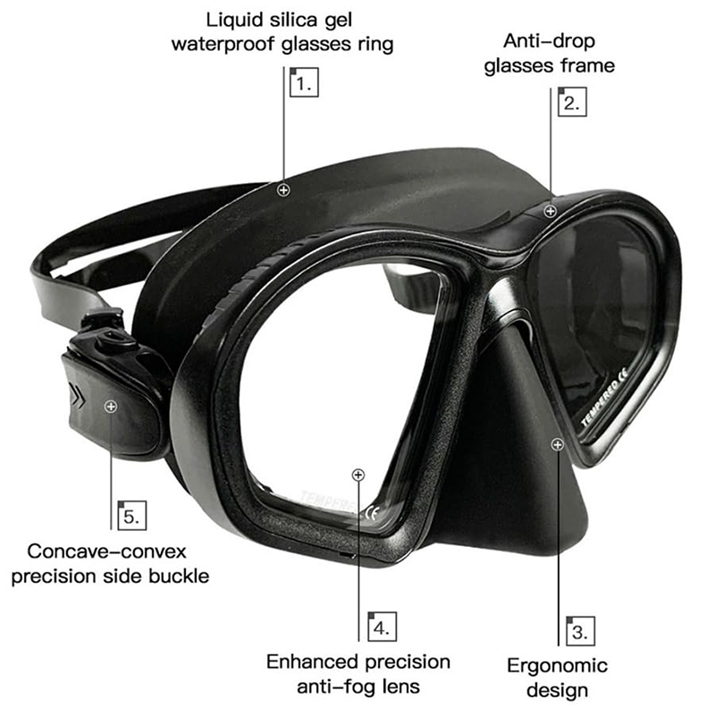 Freediving-maskerset Gehard gl - Freediving Mask Set recensie en prijs