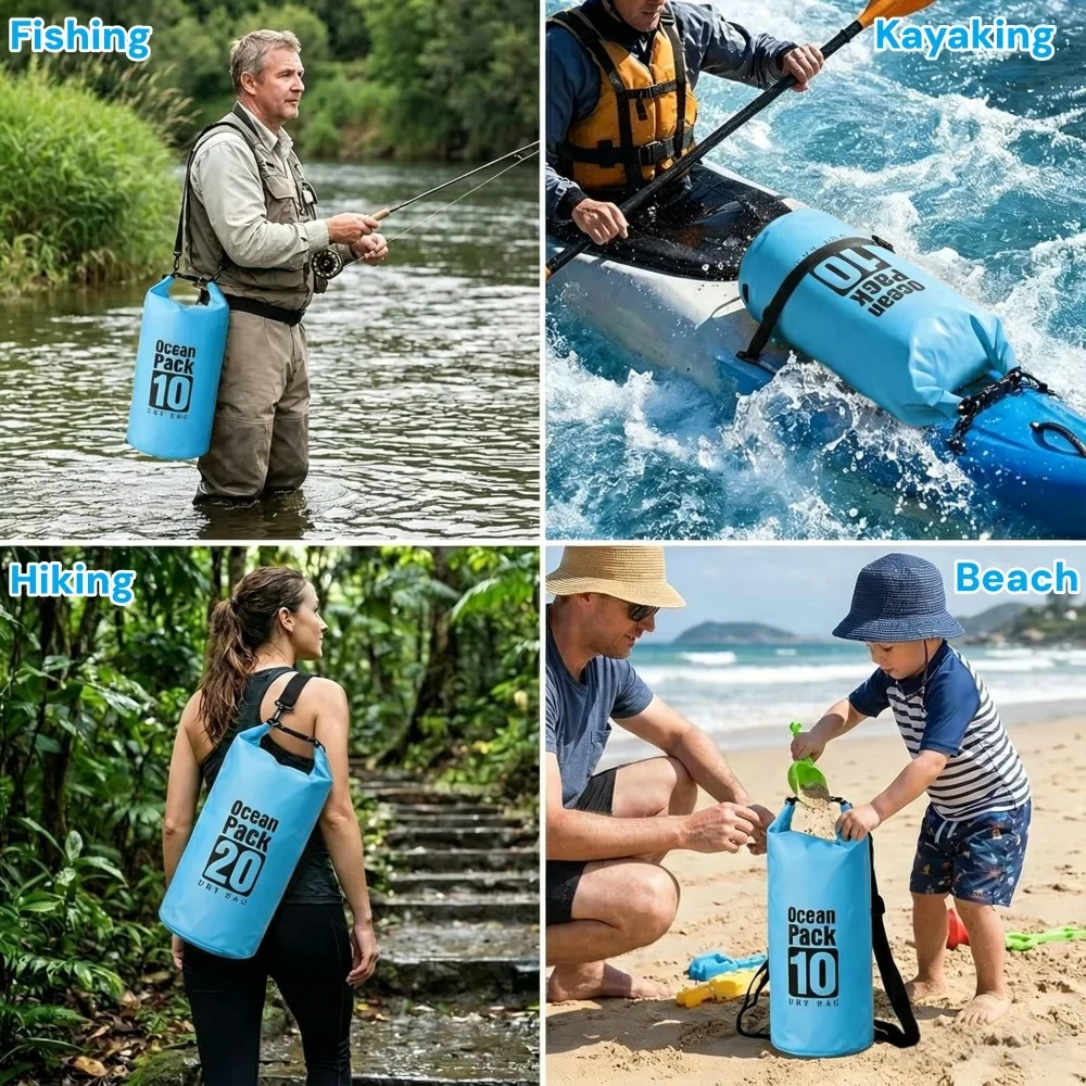 500D waterdichte droge tas dri - Dry Bag Roll Top recensie en prijs